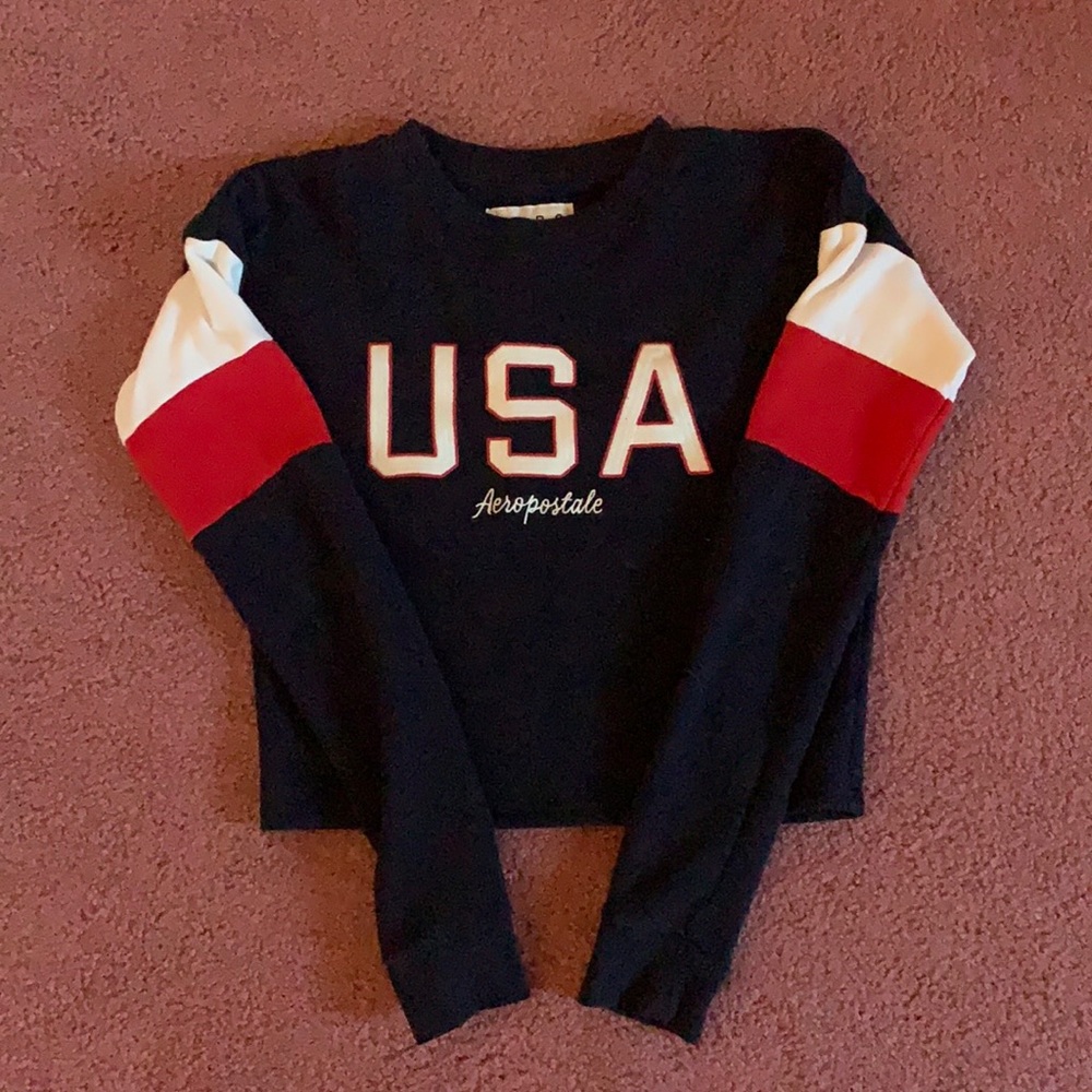 aero usa cropped shirt